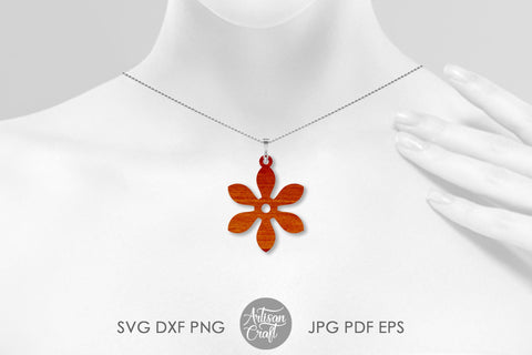 Floral earrings SVG files for laser SVG Artisan Craft SVG 