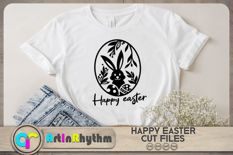 Floral Easter Egg svg / Easter Rabbit svg SVG Artinrhythm shop 
