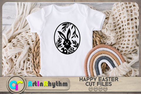 Floral Easter Egg svg / Easter Rabbit svg SVG Artinrhythm shop 