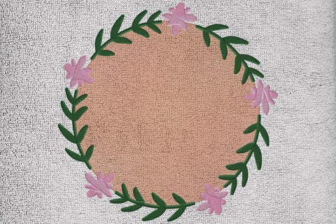 Floral embroidery monogram frame Embroidery/Applique DESIGNS embroidery-workshop 