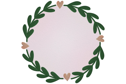 Floral embroidery monogram frame Embroidery/Applique DESIGNS embroidery-workshop 