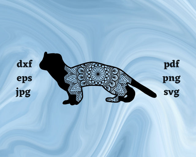 Floral Ermine SVG Cut File SVG Northern Light SVG 