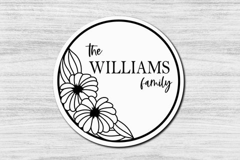Floral Family Monogram SVG zoellartz 