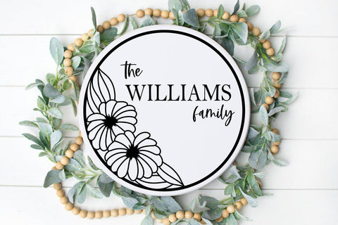 Floral Family Monogram SVG zoellartz 