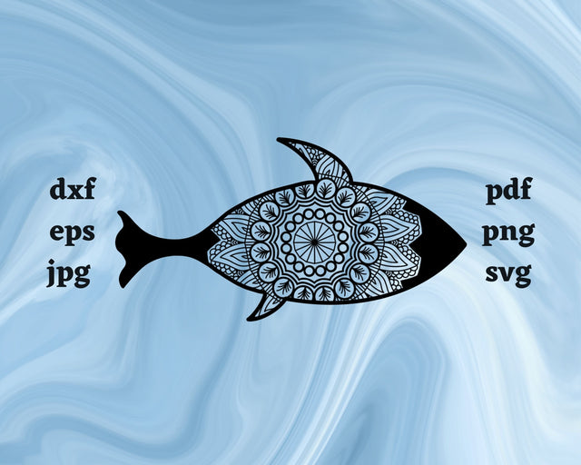 Floral Fish SVG Cut File SVG Northern Light SVG 