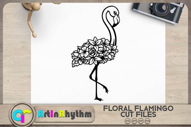 Floral flamingo svg, Floral animals svg SVG Artinrhythm shop 