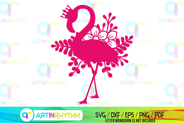Floral flamingo svg SVG Artinrhythm shop 