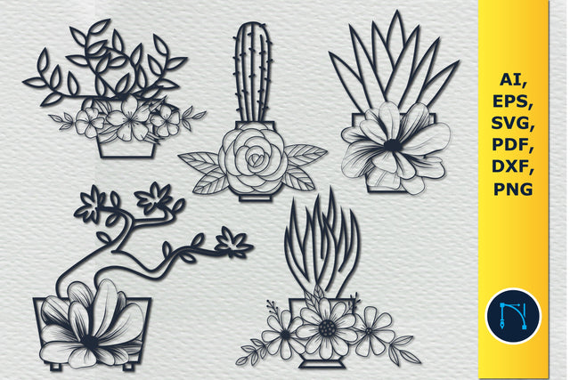 floral flower Silhouettes SVG bundle SVG MD JOYNAL ABDIN 