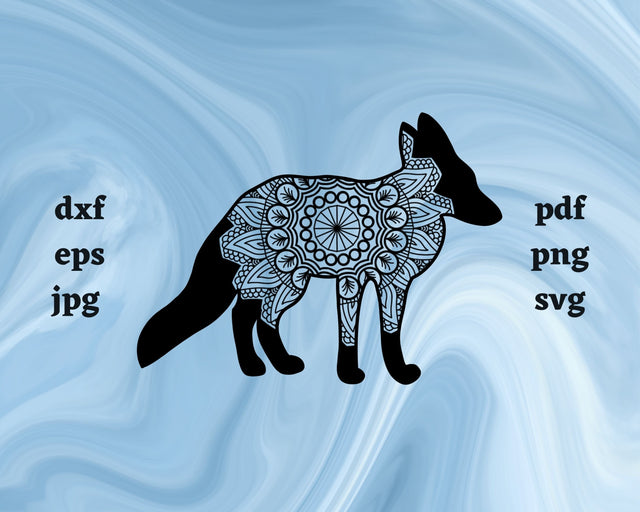 Floral Fox SVG Cut File SVG Northern Light SVG 