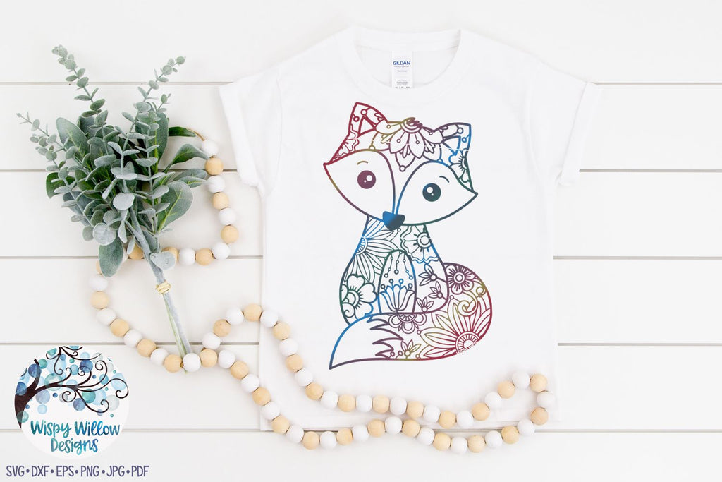 Floral Fox SVG - So Fontsy
