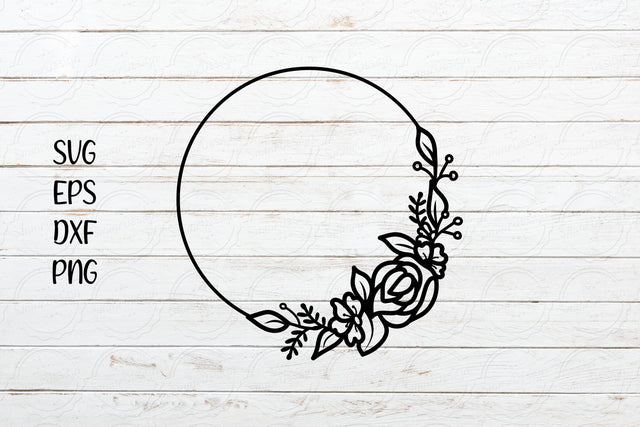 Floral Frame svg, Flower svg design SVG SmmrDesign 