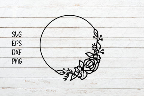 Floral Frame svg, Flower svg design SVG SmmrDesign 