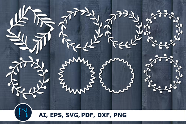 Floral Frame Wreath SVG bundle cut file SVG MD JOYNAL ABDIN 