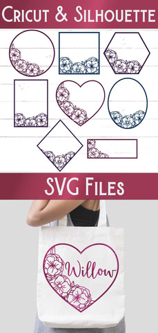 Floral Frames SVG Bundle SVG Wispy Willow Designs 