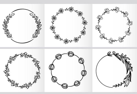 Floral & Geometrical frames, Monogram frames SVG Paper Switch 