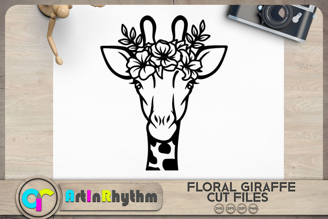 Floral giraffe svg, Floral animals svg SVG Artinrhythm shop 