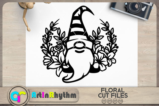Floral gnome SVG SVG Artinrhythm shop 