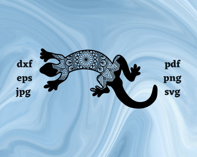 Floral Goanna SVG Cut File SVG Northern Light SVG 
