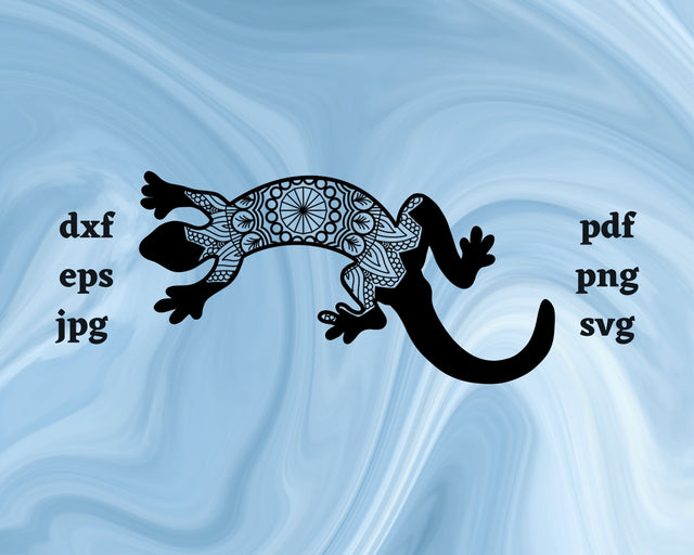 Floral Goanna SVG Cut File SVG Northern Light SVG 