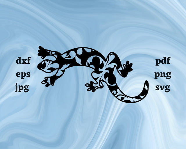 Floral Goanna SVG Cut File SVG Northern Light SVG 