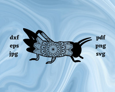 Floral Grasshopper SVG Cut File SVG Northern Light SVG 