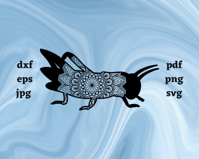 Floral Grasshopper SVG Cut File SVG Northern Light SVG 
