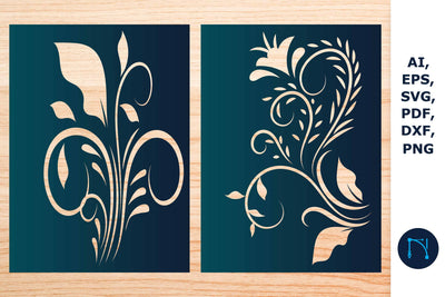 floral Greeting Card Cutting SVG Bundle SVG MD JOYNAL ABDIN 