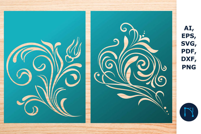 floral Greeting Card Cutting SVG Bundle SVG MD JOYNAL ABDIN 