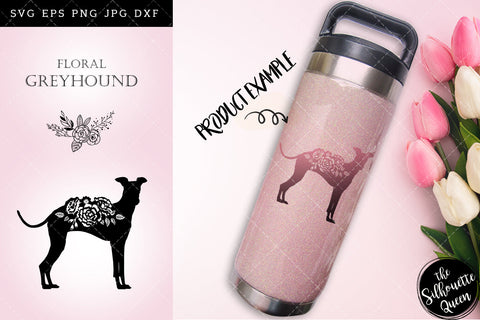 Floral Greyhound Dog svg file for cricut, for silhouette, cut eps, cutting png, cuttable dxf, Instant Download design SVG Loveleen Kaur 
