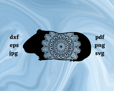 Floral Hamster SVG Cut File SVG Northern Light SVG 