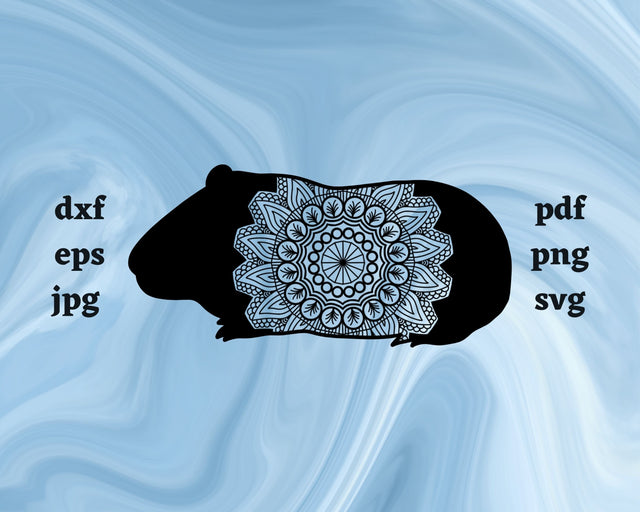 Floral Hamster SVG Cut File SVG Northern Light SVG 