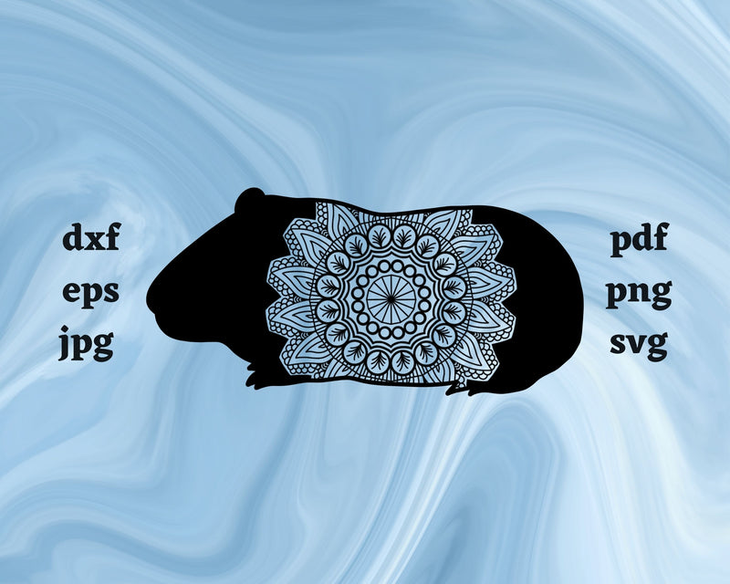 Floral Hamster SVG Cut File SVG Northern Light SVG 