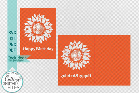Floral Happy Birthday cards bundle svg dxf cut out templates SVG kartcreationii 
