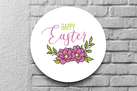 Floral Happy Easter svg, Flower svg, Flower Easter SVG SmmrDesign 