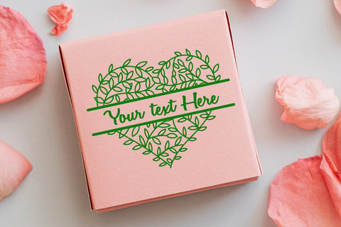 floral heart monogram, valentine nature, valentine svg SVG dadan_pm 