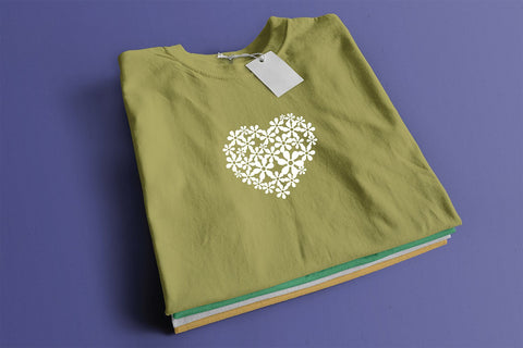Floral heart svg cut file - Split Floral heart monogram svg SVG DIYCUTTINGFILES 
