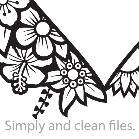 Floral heart SVG TribaliumArtSF 