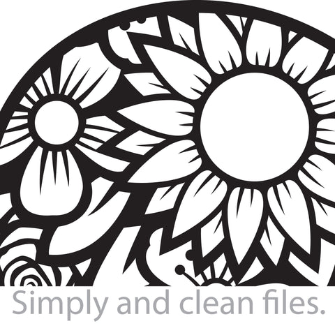 Floral heart SVG TribaliumArtSF 