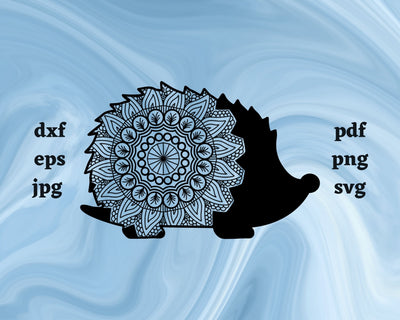 Floral Hedgehog SVG Cut File SVG Northern Light SVG 