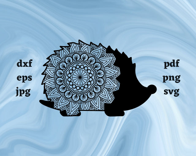 Floral Hedgehog SVG Cut File SVG Northern Light SVG 