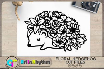Floral hedgehog svg, Floral animals svg SVG Artinrhythm shop 