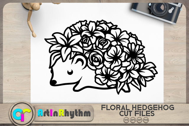 Floral hedgehog svg, Floral animals svg SVG Artinrhythm shop 