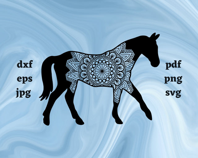 Floral Horse SVG Cut File SVG Northern Light SVG 