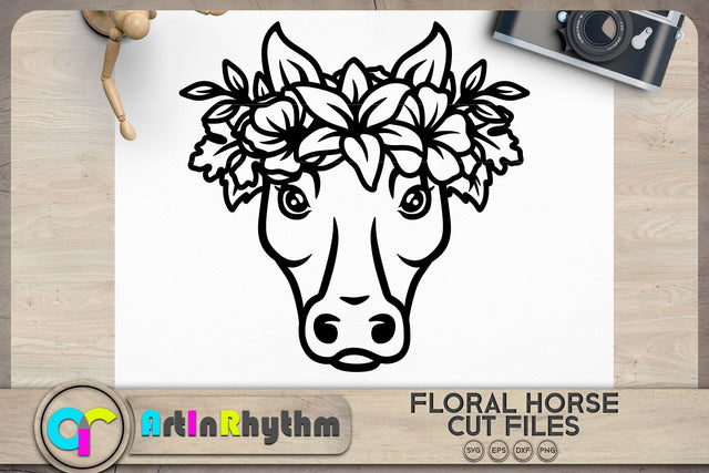 Floral horse svg, Floral animals svg SVG Artinrhythm shop 