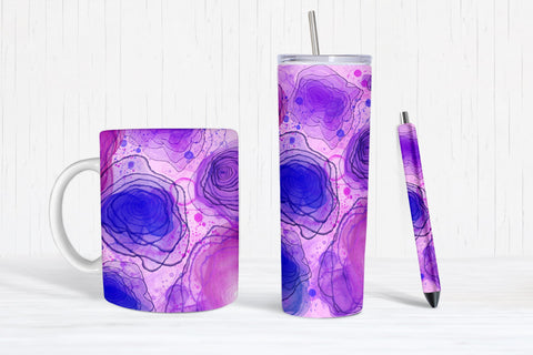 Floral Ink Sublimation, Tumbler Sublimation Design Bundle Sublimation Natasha Prando 