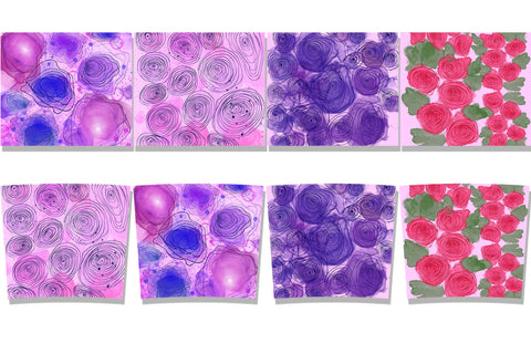 Floral Ink Sublimation, Tumbler Sublimation Design Bundle Sublimation Natasha Prando 