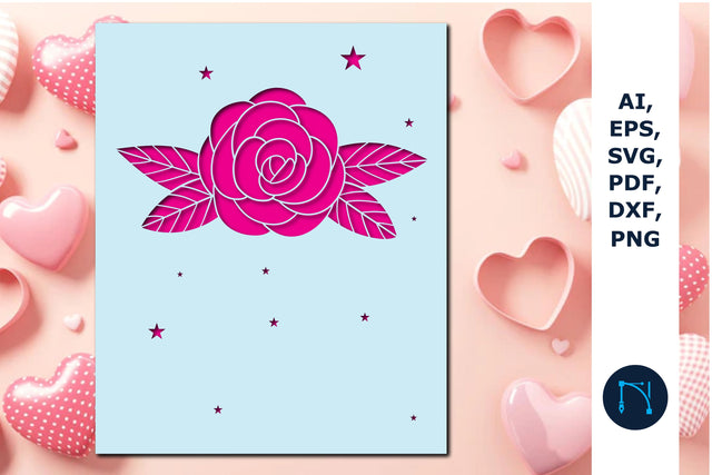 Floral Invitation Card SVG cut file SVG MD JOYNAL ABDIN 