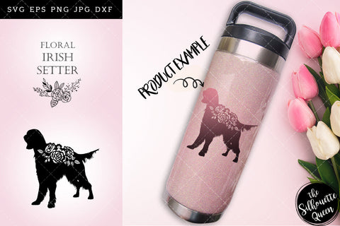 Floral Irish Setter Dog svg file for cricut, for silhouette, cut eps, cutting png, cuttable dxf, Instant Download design SVG Loveleen Kaur 