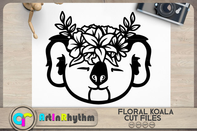 Floral koala svg, Floral animals svg SVG Artinrhythm shop 
