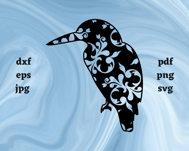 Floral Kookaburra SVG Cut File SVG Northern Light SVG 